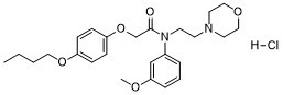 Acetamide, N-(m-anisyl)-2-(p-butoxyphenoxy)-N-(2-morpholinoethyl)-, hydrochloride 27468-57-1
